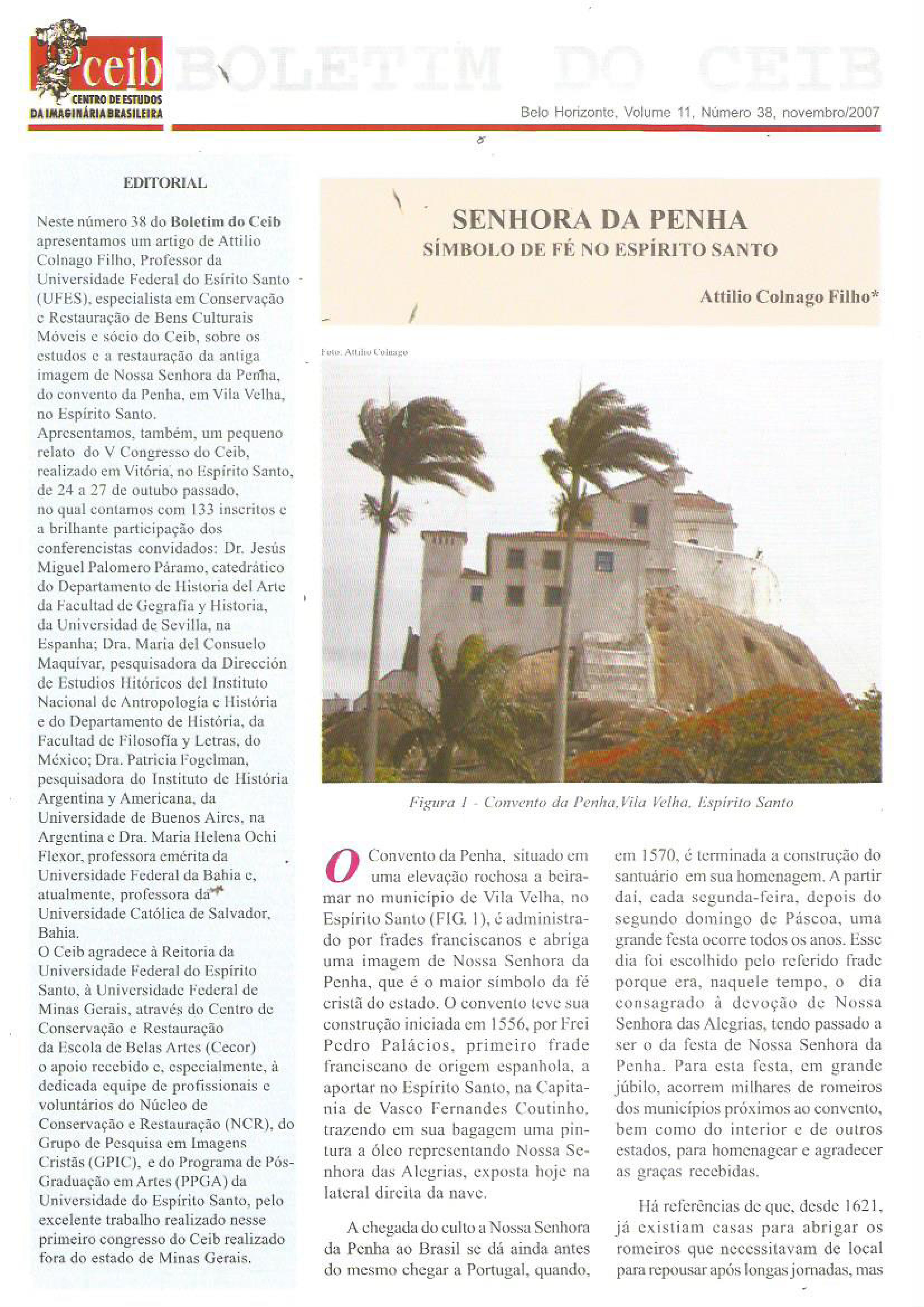 					Visualizar v. 11 n. 38 (2007): Boletim do Ceib
				