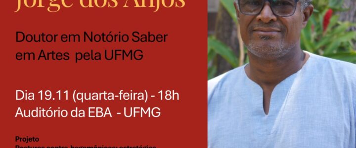 Conferência – Jorge dos Anjos -Lançamento do catálogo Visagens